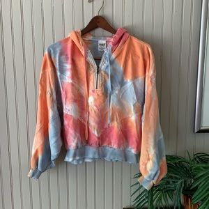 Pink Victoria’s Secret Tie Dye Hoodie